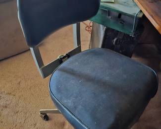 vintage metal office chair