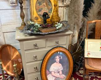 art, candlesticks, copper pieces