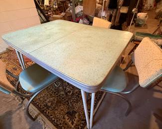 Antique table and chairs
