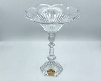 Crystal candle holder/compote