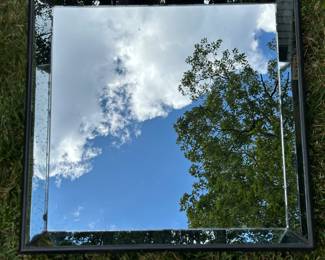 24” square antiqued mirror