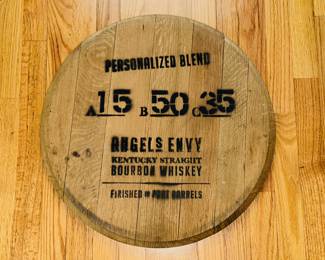 Angel’s Envy Bourbon wood barrel lid