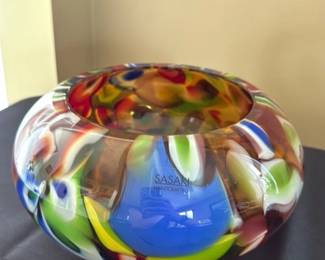 Sasaki Handcrafted Art Glass Bowl 66 hero