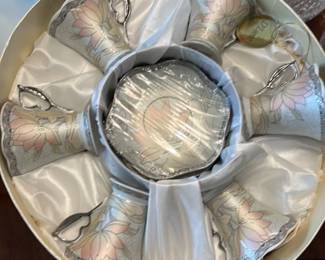 DLusso Home Collection Porcelain Espresso Cup and Saucer Set 38 hero