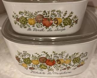 CorningWare Le Persil La Sauge and LEchalote La Marjolaine Casserole Dishes 35 hero