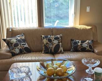 Tan Leather Sofa 117 hero