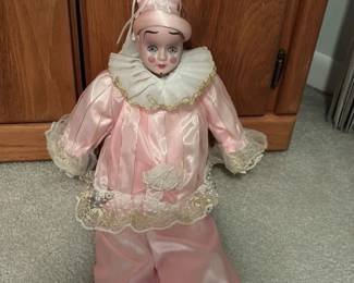 Porcelain Pierrot Clown Doll 1 hero