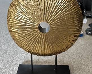Textured Gold Sunburst Decorative Object 48 hero