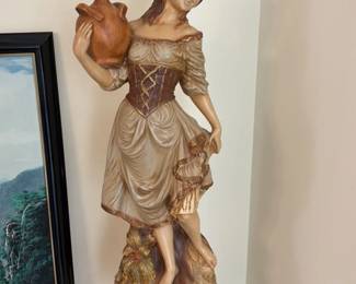 Capodimonte Porcelain Figurine of a Woman with a Jug 89 hero