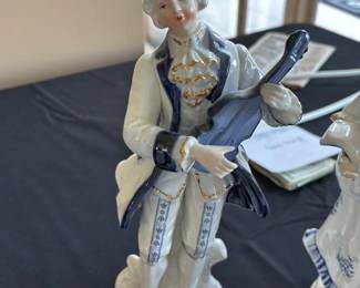 Porcelain Figurine of a Musician with a Lute 41 hero