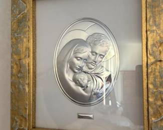 Sacra Famiglia Silver Relief Art 173 hero