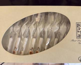 Golden Bell Stainless Steel Dessert Spoons with Ceramic Handles 37 hero