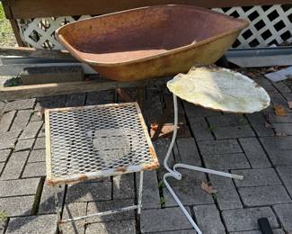 Misc outdoor tables and chairs 