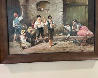 Oil on board 
Listed Italian artist 