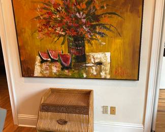 Reynolds painting dated 1977 
This is a large painting 4x5 ft 