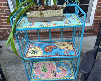 Heavy mosaic 3 tier shelf love it