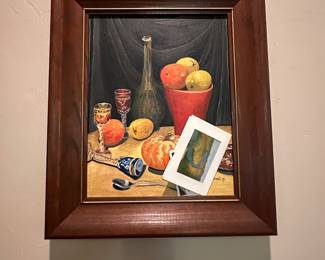 Listed artist oil on board