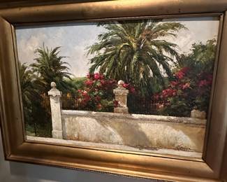 Oil on canvas certificate of authenticity
On the back 