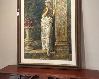 Oil on canvas 
Cert of authenticity on back 