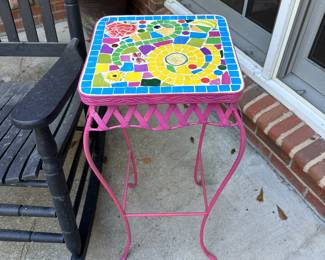 Cute mosaic tile table 