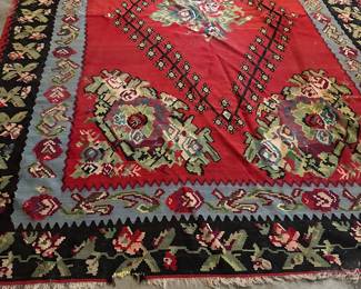 Very old rug 
Has some damage can be repaired 
But very old 10x13