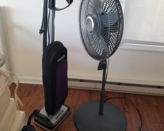 Floor fan; vacuum cleaner