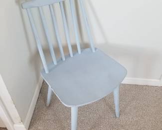 Painted blue chair