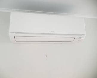 Mitsubishi ductless mini split HVAC system with 5 heads