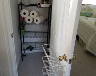 Household supplies; wire shelving