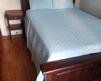 Queen bed; nightstand