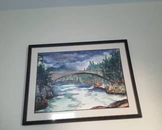 River view - watercolor