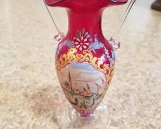 Handpainted vase