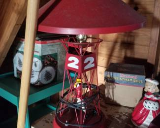 Vintage Johnny Walker Scotch Red Label Metal Buoy Lamp