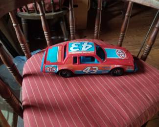 Vintage plastic Richard Petty race car model