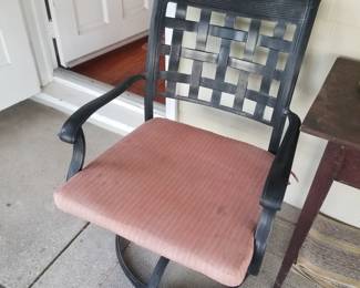 Cast aluminum chair