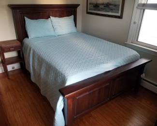 Queen bed; nightstand