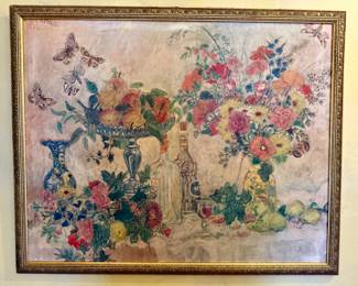 Floral Tablescape w/Butterflies