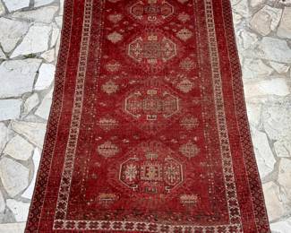 Deep Red Rug