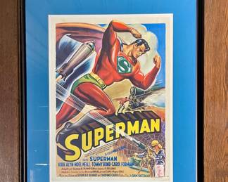 Vintage Superman Poster