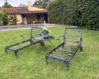 Pair of Garden Loungers