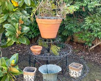 Three Tier Circular Wire Planter