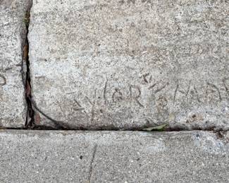 Elizabeth Taylor's Name in the Driveway