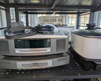 Silver BOSE radio & CD player