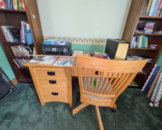Indian Amish made desk & chair