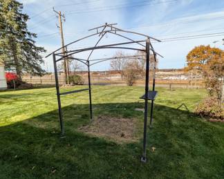 Outdoor BBQ Canopy (roof/tarps) included