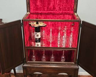 Antique bar cabinet