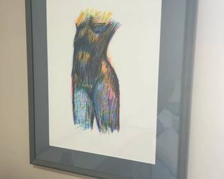 Abstract Torso Drawing - 27” x 23”