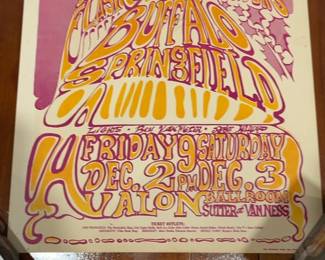 Vintage Buffalo Springfield Concert Poster