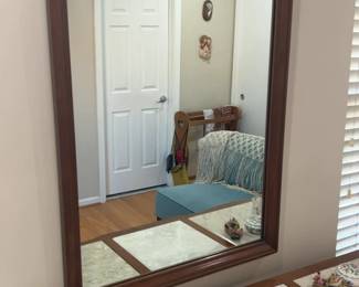 Wooden Framed Mirror - 43” x 27”