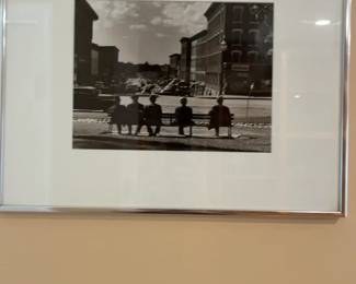 Vintage Framed Black and White Photograph